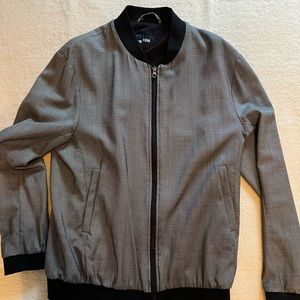 Frank & Oak Dressed pique bomber jacket
